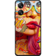 Чохол BoxFace Blackview Oscal Flat 1C Yellow Girl Pop Art