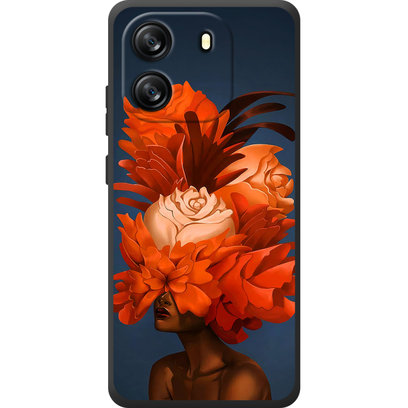 Чохол BoxFace Blackview Oscal Flat 1C Exquisite Orange Flowers