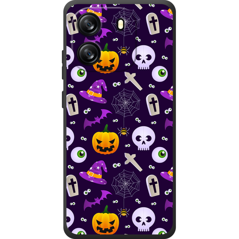 Чохол BoxFace Blackview Oscal Flat 1C Halloween Purple Mood