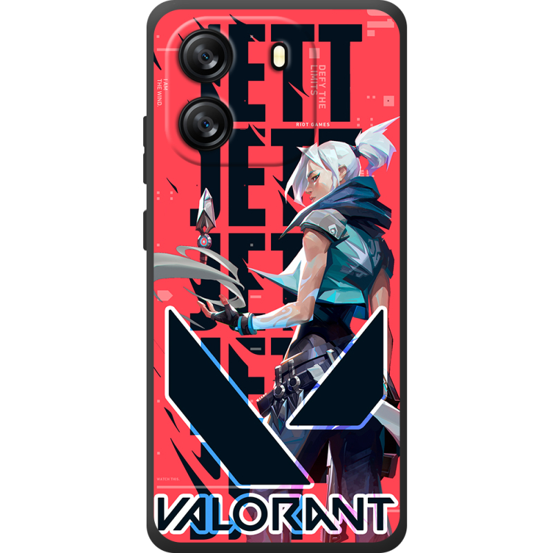 Чохол BoxFace Blackview Oscal Flat 1C Valorant Jett