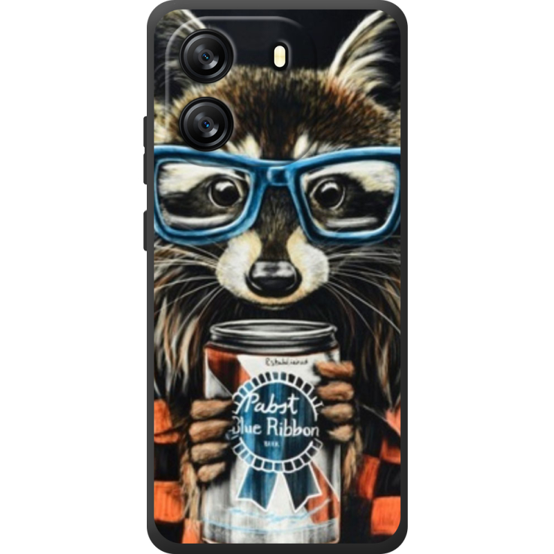 Чохол BoxFace Blackview Oscal Flat 1C Енот с банкой