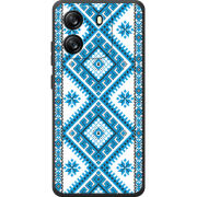 Чохол BoxFace Blackview Oscal Flat 1C Блакитний Орнамент