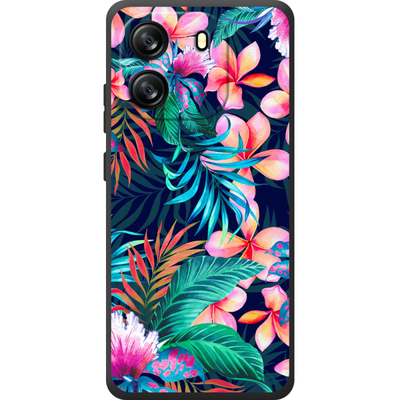 Чохол BoxFace Blackview Oscal Flat 1C flowers in the tropics
