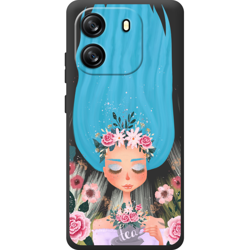 Прозорий чохол BoxFace Blackview Oscal Flat 1C Blue Hair