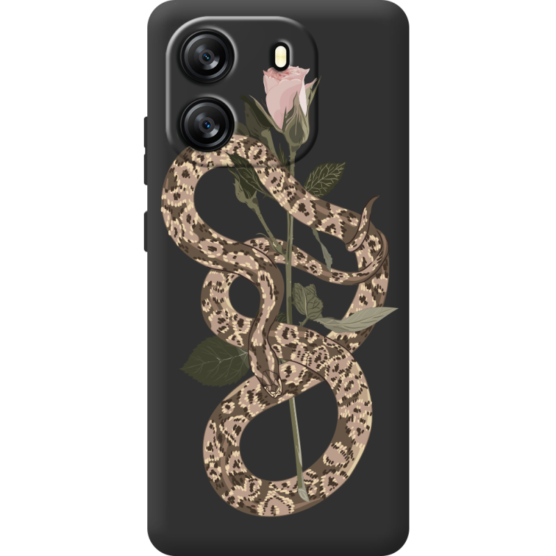 Прозорий чохол BoxFace Blackview Oscal Flat 1C Glamor Snake