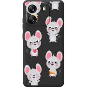 Прозорий чохол BoxFace Blackview Oscal Flat 1C с 3D-глазками Mouse