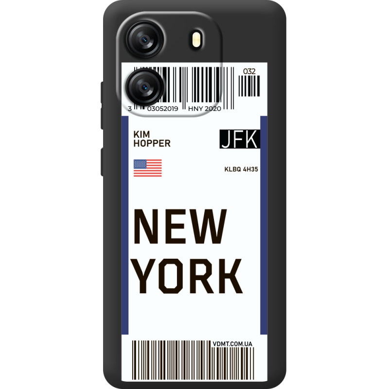 Прозорий чохол BoxFace Blackview Oscal Flat 1C Ticket New York