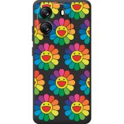Прозорий чохол BoxFace Blackview Oscal Flat 1C Hippie Flowers