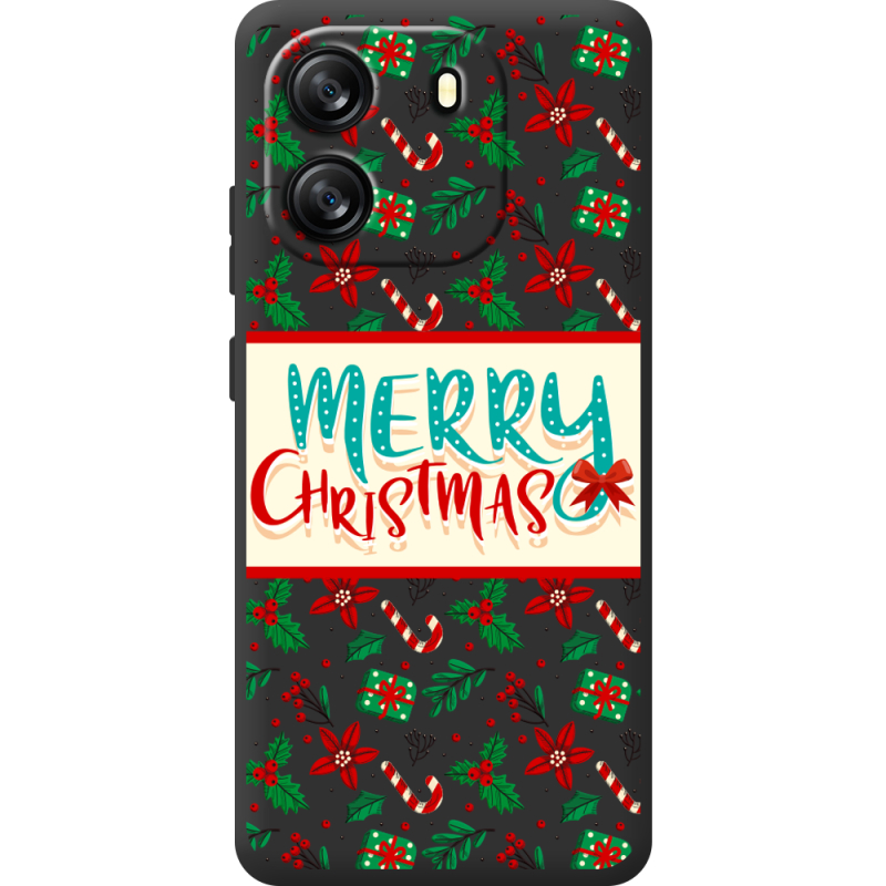 Прозорий чохол BoxFace Blackview Oscal Flat 1C Vintage Christmas Pattern