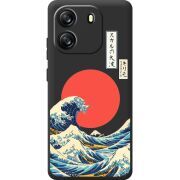 Прозорий чохол BoxFace Blackview Oscal Flat 1C Большая волна в Канагаве