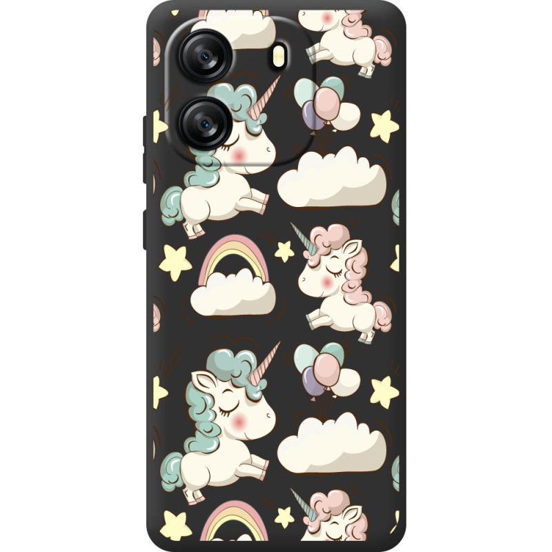 Прозорий чохол BoxFace Blackview Oscal Flat 1C Unicorns