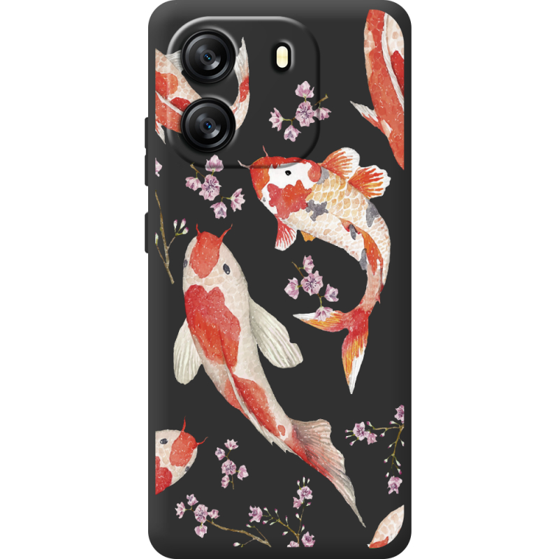 Прозорий чохол BoxFace Blackview Oscal Flat 1C Japanese Koi Fish