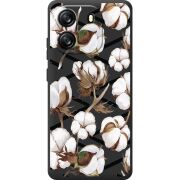 Прозорий чохол BoxFace Blackview Oscal Flat 1C Cotton flowers