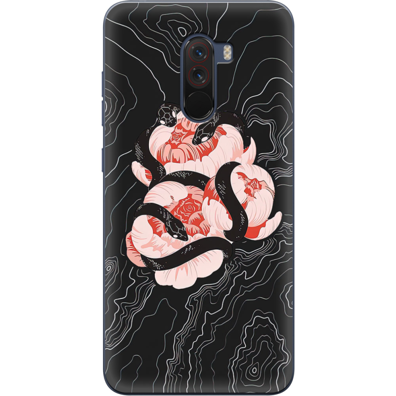 Чехол Uprint Xiaomi Pocophone F1 Snake Rose