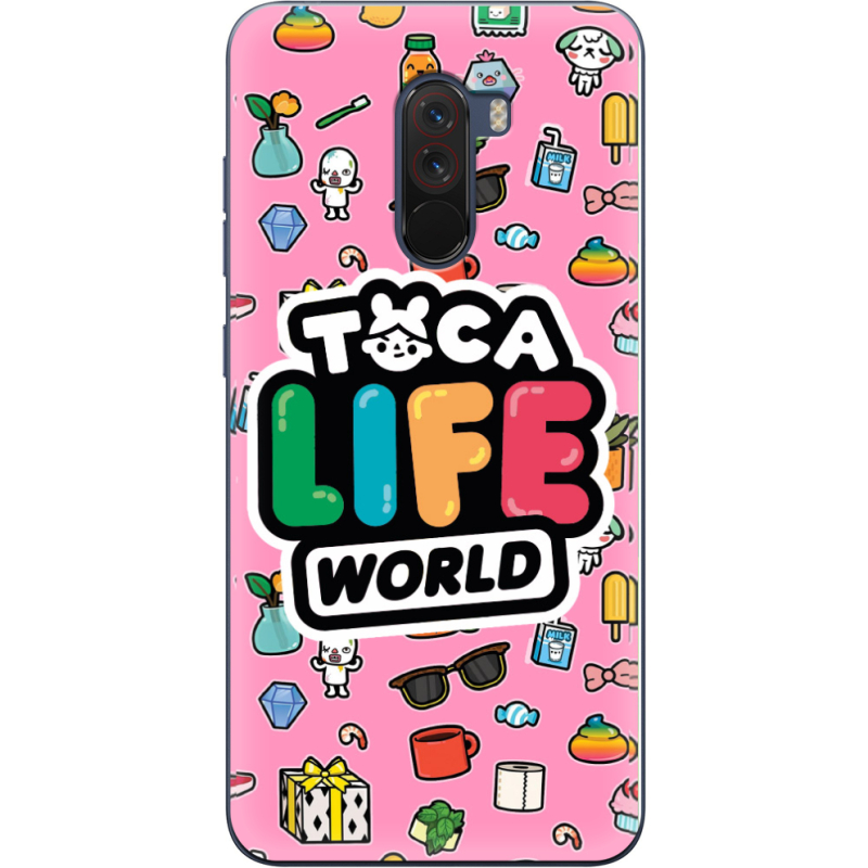 Чехол Uprint Xiaomi Pocophone F1 Toca Boca Life World