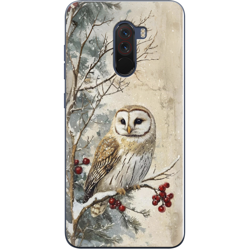 Чехол Uprint Xiaomi Pocophone F1 Christmas Owl