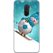 Чехол Uprint Xiaomi Pocophone F1 Skier Snowman