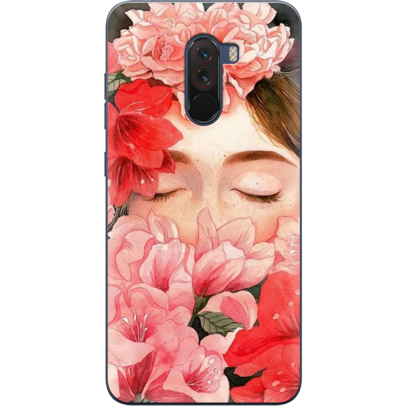 Чехол Uprint Xiaomi Pocophone F1 Girl in Flowers