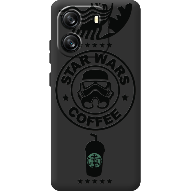 Чорний чохол BoxFace Blackview Oscal Flat 1C Dark Coffee