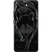 Чорний чохол BoxFace Blackview Oscal Flat 1C Wolf