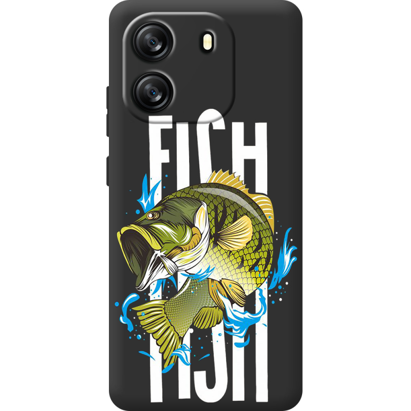 Чорний чохол BoxFace Blackview Oscal Flat 1C Fish