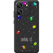 Чорний чохол BoxFace Blackview Oscal Flat 1C Among Us Invisible