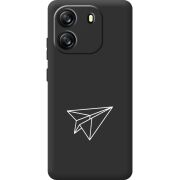 Чорний чохол BoxFace Blackview Oscal Flat 1C Paper Plane