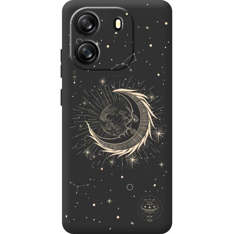 Чорний чохол BoxFace Blackview Oscal Flat 1C Moon