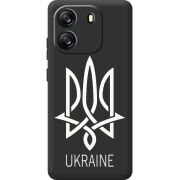 Чорний чохол BoxFace Blackview Oscal Flat 1C Тризуб монограмма ukraine