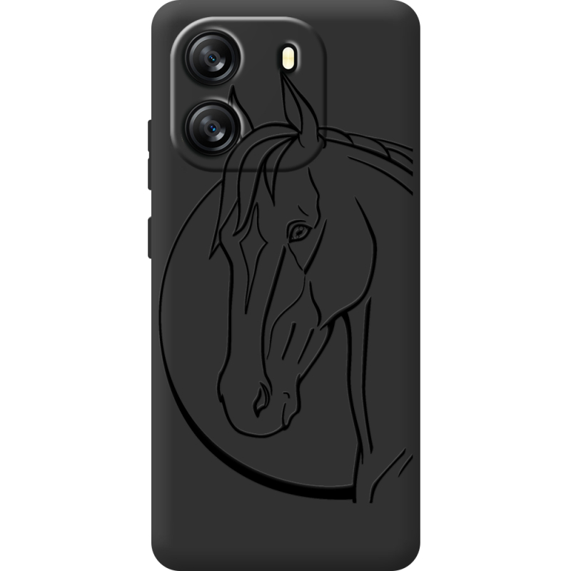 Чорний чохол BoxFace Blackview Oscal Flat 1C Horse