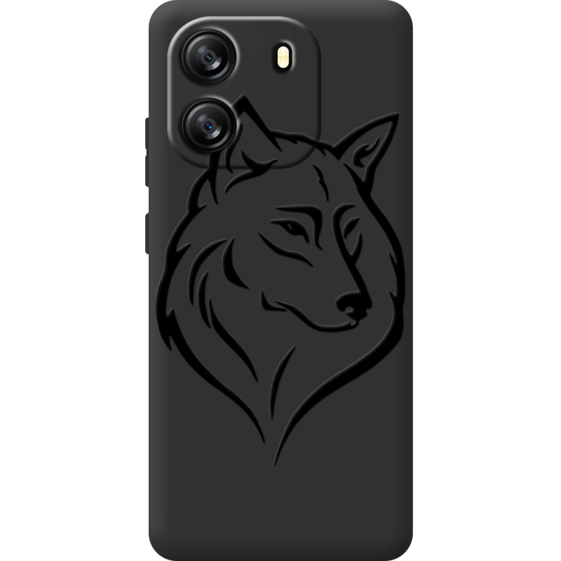 Чорний чохол BoxFace Blackview Oscal Flat 1C Wolf