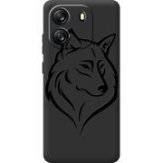 Чорний чохол BoxFace Blackview Oscal Flat 1C Wolf