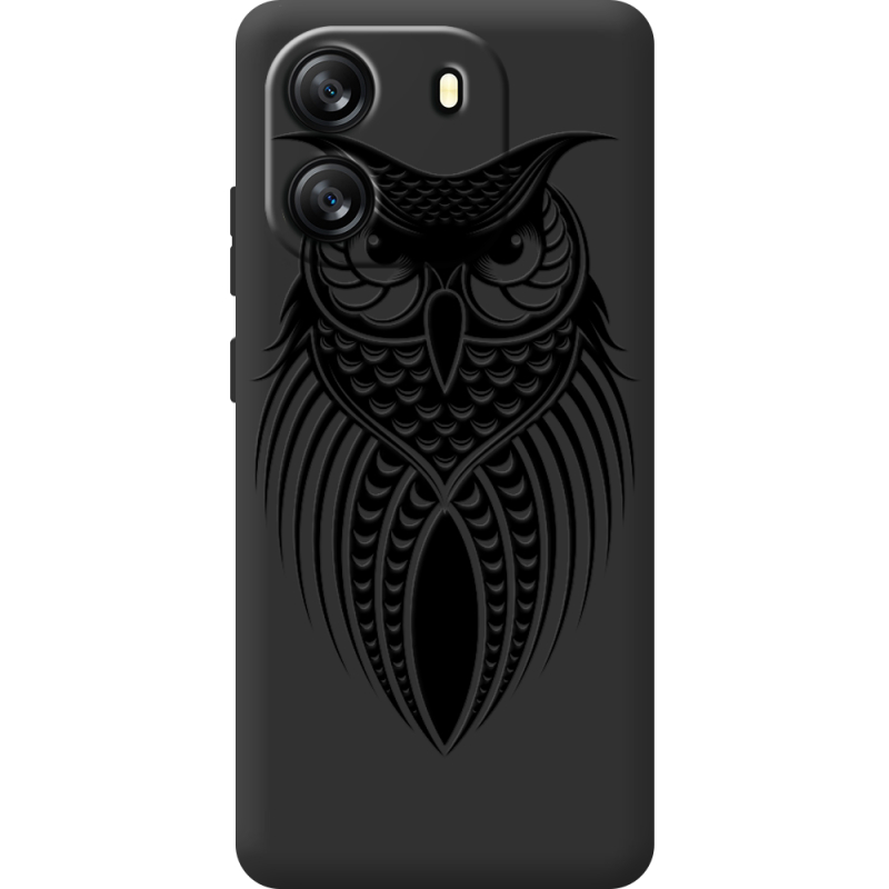 Чорний чохол BoxFace Blackview Oscal Flat 1C Owl