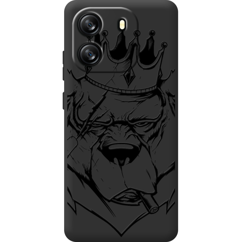 Чорний чохол BoxFace Blackview Oscal Flat 1C Bear King