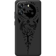 Чорний чохол BoxFace Blackview Oscal Flat 1C Hugin and Munin