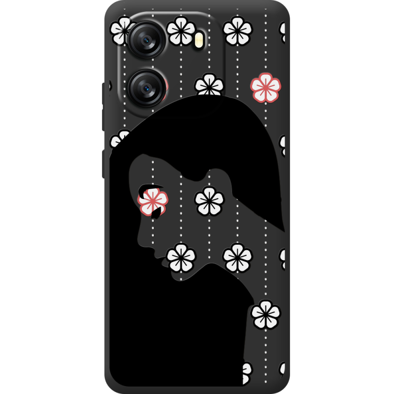 Чорний чохол BoxFace Blackview Wave 6C Flower Hair