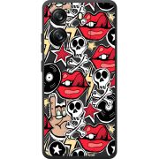Чорний чохол BoxFace Blackview Wave 6C Rock Graffiti