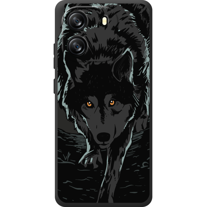 Чорний чохол BoxFace Blackview Wave 6C Wolf