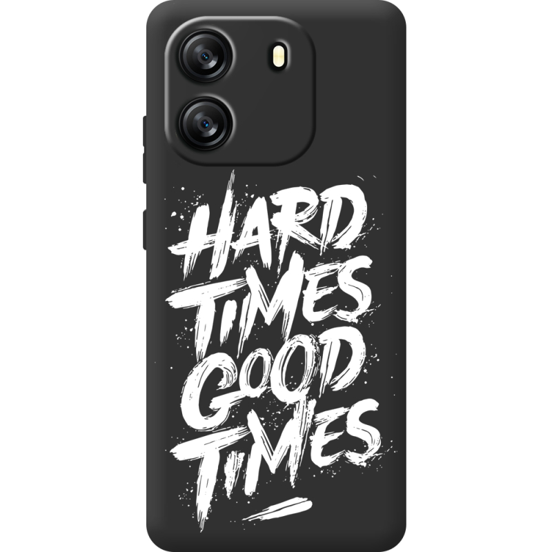 Чорний чохол BoxFace Blackview Wave 6C Hard Times Good Times