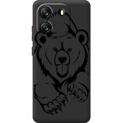 Чорний чохол BoxFace Blackview Wave 6C Grizzly Bear