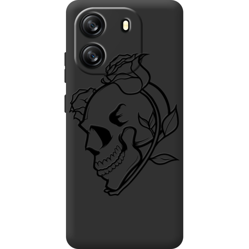 Чорний чохол BoxFace Blackview Wave 6C Skull and Roses