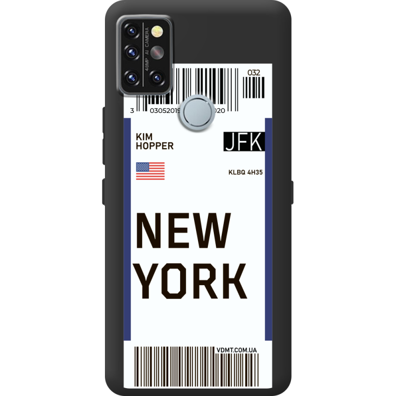 Прозрачный чехол BoxFace Umidigi A9 Pro Ticket New York