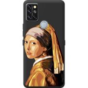 Прозрачный чехол BoxFace Umidigi A9 Pro Девушка с жемчужной серёжкой