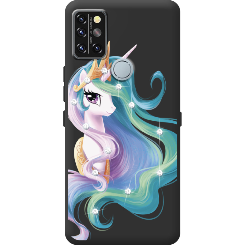 Чехол со стразами Umidigi A9 Pro Unicorn Queen