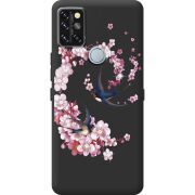 Чехол со стразами Umidigi A9 Pro Swallows and Bloom
