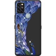 Чехол со стразами Umidigi A9 Pro Peafowl