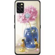 Чехол со стразами Umidigi A9 Pro Little Boy and Girl