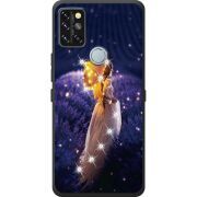 Чехол со стразами Umidigi A9 Pro Girl with Umbrella