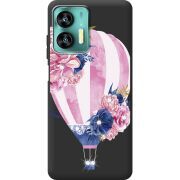 Чехол со стразами Oukitel C36 Pink Air Baloon
