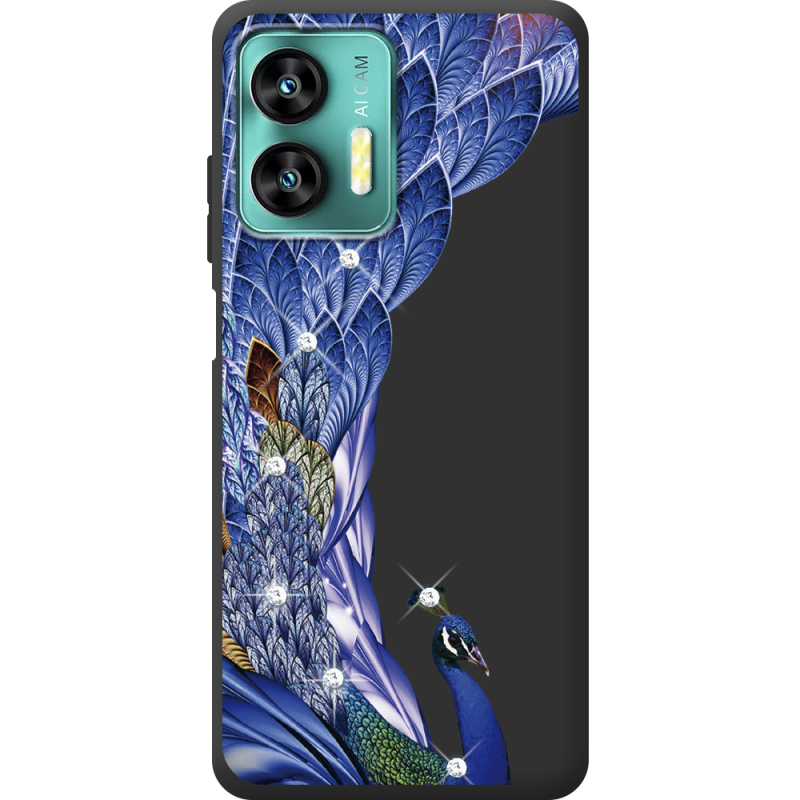 Чехол со стразами Oukitel C36 Peafowl